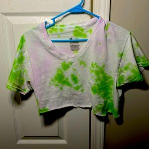 Medium rye-dye crop top never been worn